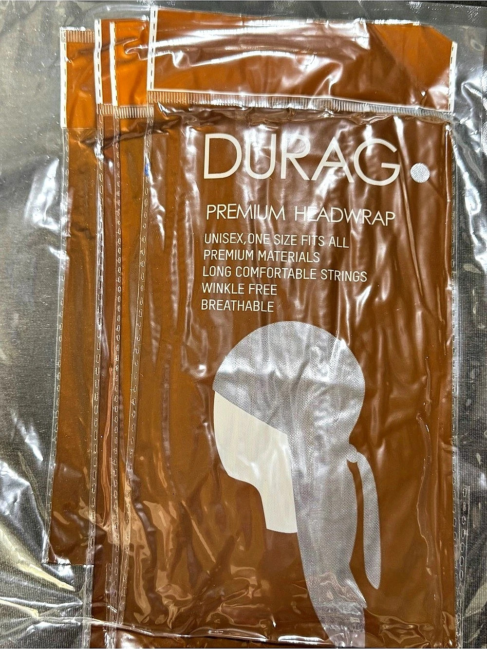 DURAG Premium Headwrap Brown NWT